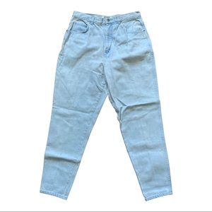 Vintage high waisted jeans size 16 light wash STEFANO mom jeans